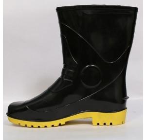 Fortune Winner - 10 Black Without Steel Gum Boot, Size: 6